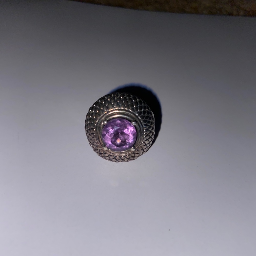 Amethyst sterling silver ring